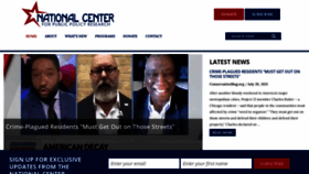 What Nationalcenter.org website looked like in 2021 (4 years ago)
