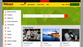 What Netpages.co.za website looked like in 2021 (4 years ago)