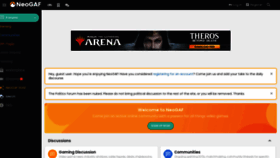 What Neogaf.com website looked like in 2021 (2 years ago)