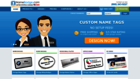 What Namebadge.com website looked like in 2021 (2 years ago)