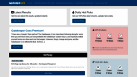 What Number49s.co.uk website looked like in 2021 (4 years ago)