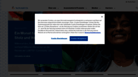 What Novartis.de website looked like in 2021 (2 years ago)