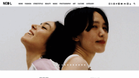 What Neol.jp website looked like in 2021 (4 years ago)