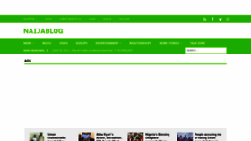 What Naijablog.ng website looked like in 2021 (2 years ago)