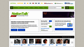 What Nationtalk.ca website looked like in 2021 (2 years ago)
