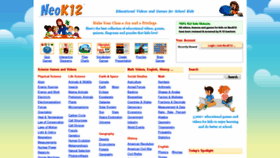 What Neok12.com website looked like in 2021 (2 years ago)
