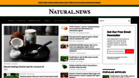 What Natural.news website looked like in 2021 (3 years ago)