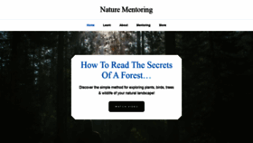 What Nature-mentor.com website looked like in 2021 (2 years ago)
