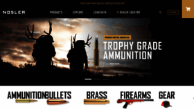 What Nosler.com website looked like in 2021 (2 years ago)