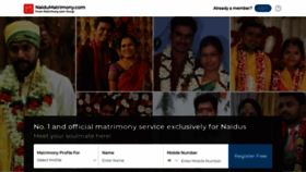 What Naidumatrimony.com website looked like in 2021 (2 years ago)