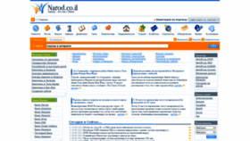 What Narod.co.il website looked like in 2021 (2 years ago)