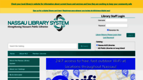 What Nassaulibrary.org website looked like in 2021 (2 years ago)