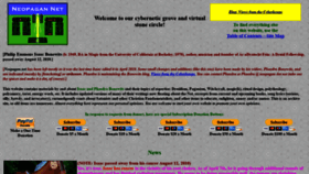 What Neopagan.net website looked like in 2021 (2 years ago)