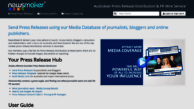What Newsmaker.com.au website looked like in 2021 (2 years ago)