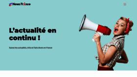 What Newsfrance.fr website looked like in 2021 (2 years ago)