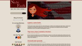 What Nickifaulk.com website looked like in 2021 (2 years ago)