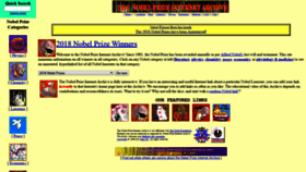 What Nobelprizes.com website looked like in 2021 (2 years ago)