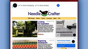 What Needlecrafter.com website looked like in 2021 (2 years ago)