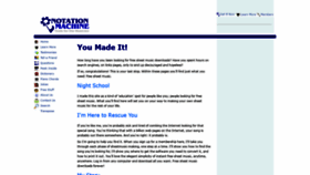 What Notationmachine.com website looked like in 2021 (2 years ago)