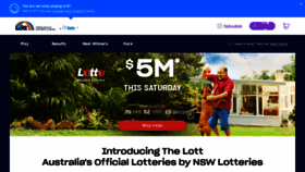 What Nswlotteries.com.au website looked like in 2021 (2 years ago)