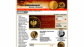 What Numizmatyczny.pl website looked like in 2021 (2 years ago)