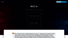 What Nyz.in website looked like in 2021 (2 years ago)