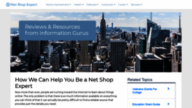 What Netshopexpert.com website looked like in 2021 (2 years ago)