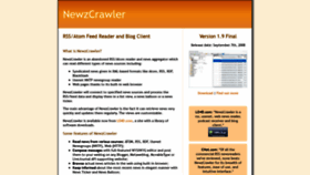 What Newzcrawler.com website looked like in 2021 (2 years ago)