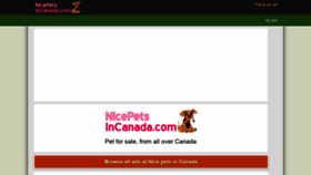 What Nicepetsincanada.com website looked like in 2021 (2 years ago)