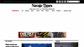 What Navajotimes.com website looked like in 2021 (2 years ago)