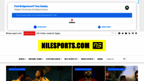 What Nilesports.com website looked like in 2021 (2 years ago)