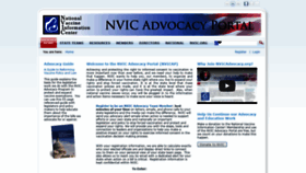What Nvicadvocacy.org website looked like in 2021 (2 years ago)