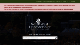 What Nwleics.gov.uk website looked like in 2021 (2 years ago)