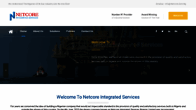 What Netcore.com.ng website looked like in 2021 (3 years ago)