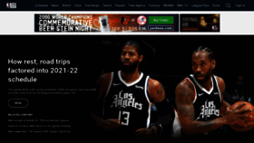 What Nba.com website looked like in 2021 (2 years ago)