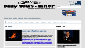 What News-miner.com website looked like in 2021 (2 years ago)