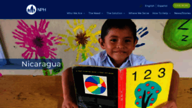 What Nph-nicaragua.org website looked like in 2021 (2 years ago)
