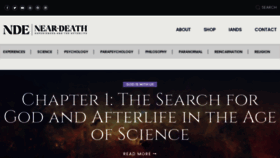 What Near-death.com website looked like in 2021 (2 years ago)
