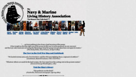What Navyandmarine.org website looked like in 2021 (2 years ago)