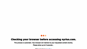 What Nyrius.com website looked like in 2021 (2 years ago)