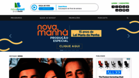 What Novabrasilfm.com.br website looked like in 2021 (2 years ago)