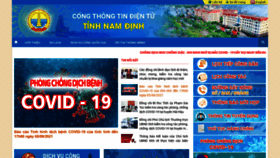 What Namdinh.gov.vn website looked like in 2021 (2 years ago)