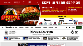 What News-record.com website looked like in 2021 (2 years ago)