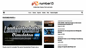 What Number13.de website looked like in 2021 (2 years ago)