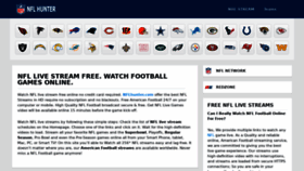What Nflhunter.com website looked like in 2021 (2 years ago)