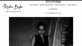 What Nadiaboyko.com website looked like in 2021 (2 years ago)
