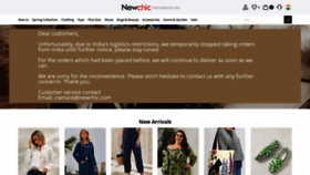 What Newchic.in website looked like in 2021 (2 years ago)