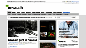 What News.ch website looked like in 2021 (2 years ago)