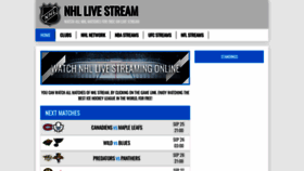 What Nhl-stream.com website looked like in 2021 (2 years ago)