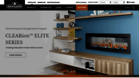 What Napoleonfireplaces.com website looked like in 2021 (3 years ago)